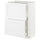 METOD / MAXIMERA base cabinet with 2 drawers, white/Axstad matt white, 60x37 cm