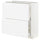 METOD / MAXIMERA base cabinet with 2 drawers, white/Axstad matt white, 80x37 cm