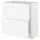 METOD / MAXIMERA base cabinet with 2 drawers, white Enköping/white wood effect, 80x37 cm