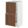METOD / MAXIMERA base cabinet with 2 drawers, white Enköping/brown walnut effect, 40x37 cm