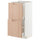 METOD / MAXIMERA base cabinet with 2 drawers, white/Fröjered light bamboo, 40x37 cm