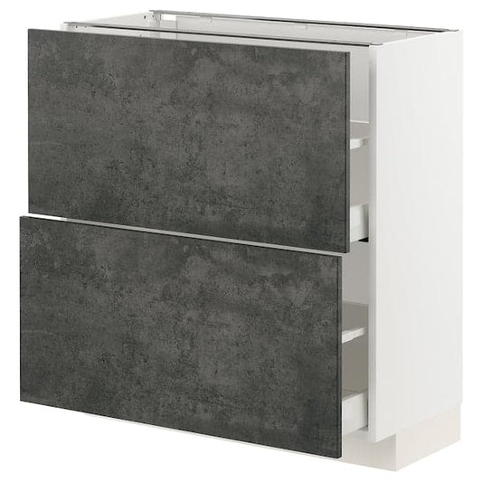 Ikea METOD / MAXIMERA - Mobile base con 2 cassetti , 80x37 cm