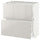 METOD / MAXIMERA base cabinet with 2 drawers, white/Ringhult light grey, 80x37 cm