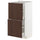 METOD / MAXIMERA base cabinet with 2 drawers, white/Sinarp brown, 40.0x80.0x37.0 cm