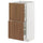METOD / MAXIMERA - METOD / MAXIMERA Base cabinet with 2 drawers, white/Tistorp brown walnut effect, 40x37 cm