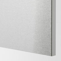 METOD / MAXIMERA - Base cabinet with 2 drawers, white/Vårsta stainless steel, 80x37 cm - best price from Maltashopper.com 29329964