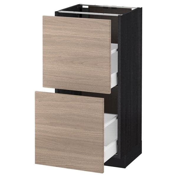 METOD / MAXIMERA - Base cabinet with 2 drawers , 40x37 cm