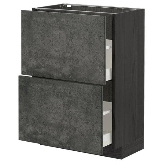 Ikea METOD / MAXIMERA - Mobile base con 2 cassetti , 60x37 cm