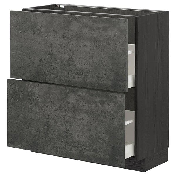 Ikea METOD / MAXIMERA - Mobile base con 2 cassetti , 80x37 cm