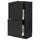 METOD / MAXIMERA base cabinet with 2 drawers, black/Nickebo matt anthracite, 40x37 cm