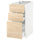 METOD / MAXIMERA - METOD / MAXIMERA Base cabinet with 3 drawers, white/Askersund light ash effect, 40x60 cm