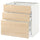 METOD / MAXIMERA - METOD / MAXIMERA Base cabinet with 3 drawers, white/Askersund light ash effect, 80x60 cm