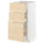 METOD / MAXIMERA - METOD / MAXIMERA Base cabinet with 3 drawers, white/Askersund light ash effect, 40x37 cm