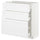 METOD / MAXIMERA base cabinet with 3 drawers, white/Axstad matt white, 80x37 cm
