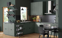 METOD / MAXIMERA - Base cabinet with 3 drawers, white/Bodarp grey-green, 80x37 cm - best price from Maltashopper.com 49316852