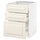 METOD / MAXIMERA base cabinet with 3 drawers, white/Bodbyn off-white, 60x60 cm