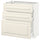 METOD / MAXIMERA base cabinet with 3 drawers, white/Bodbyn off-white, 80x37 cm