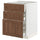 METOD / MAXIMERA base cabinet with 3 drawers, white Enköping/brown walnut effect, 60x60 cm