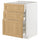 METOD / MAXIMERA base cabinet with 3 drawers, white/Forsbacka oak, 60x60 cm