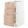 METOD / MAXIMERA base cabinet with 3 drawers, white/Fröjered light bamboo, 40x60 cm