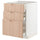 METOD / MAXIMERA base cabinet with 3 drawers, white/Fröjered light bamboo, 60x60 cm