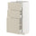 METOD / MAXIMERA base cabinet with 3 drawers, white/Havstorp beige, 40x37 cm