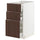 METOD / MAXIMERA base cabinet with 3 drawers, white/Sinarp brown, 40.0x80.0x60.0 cm