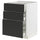 METOD / MAXIMERA base cabinet with 3 drawers, white/Upplöv matt anthracite, 60x60 cm