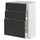 METOD / MAXIMERA base cabinet with 3 drawers, white/Upplöv matt anthracite, 60x37 cm