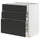 METOD / MAXIMERA base cabinet with 3 drawers, white/Upplöv matt anthracite, 80x60 cm