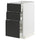 METOD / MAXIMERA - METOD / MAXIMERA Base cabinet with 3 drawers, white/Upplöv matt anthracite, 40x60 cm