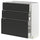 METOD / MAXIMERA base cabinet with 3 drawers, white/Upplöv matt anthracite, 80x37 cm