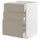 METOD / MAXIMERA base cabinet with 3 drawers, white/Upplöv matt dark beige, 60x60 cm