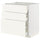 METOD / MAXIMERA - METOD / MAXIMERA Base cabinet with 3 drawers, white/Vallstena white, 80x60 cm