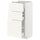 METOD / MAXIMERA - METOD / MAXIMERA Base cabinet with 3 drawers, white/Vallstena white, 40x37 cm