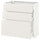 METOD / MAXIMERA base cabinet with 3 drawers, white/Veddinge white, 80x37 cm
