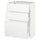 METOD / MAXIMERA base cabinet with 3 drawers, white/Voxtorp matt white, 60x37 cm