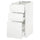 METOD / MAXIMERA base cabinet with 3 drawers, white/Voxtorp matt white, 40x60 cm