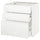METOD / MAXIMERA base cabinet with 3 drawers, white/Voxtorp matt white, 80x60 cm