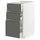 METOD / MAXIMERA - METOD / MAXIMERA Base cabinet with 3 drawers, white/Voxtorp dark grey, 40x60 cm