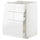 METOD / MAXIMERA base cabinet with 3 drawers, white/Voxtorp high-gloss/white, 60x60 cm