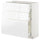 METOD / MAXIMERA base cabinet with 3 drawers, white/Voxtorp high-gloss/white, 80x37 cm