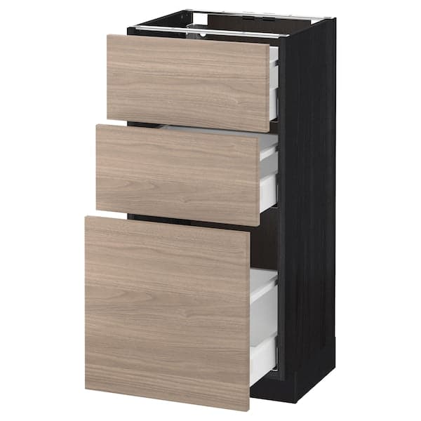 Ikea METOD / MAXIMERA - Mobile base con 3 cassetti , 40x37 cm