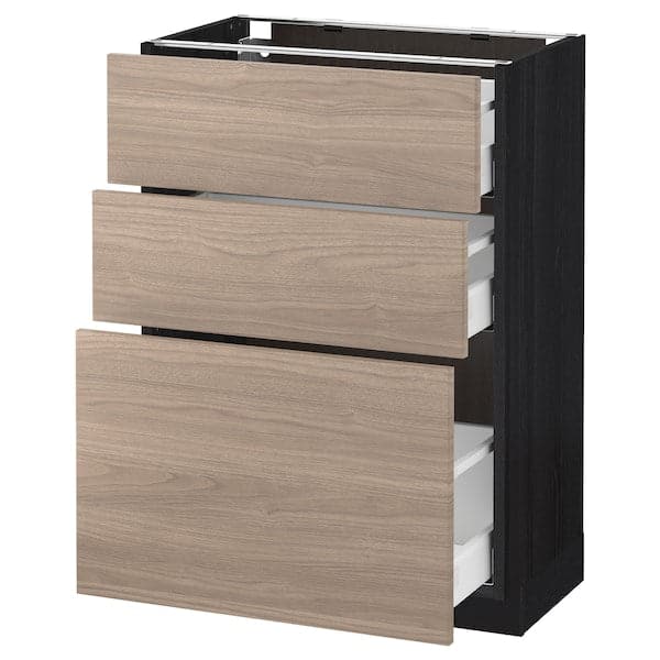 Ikea METOD / MAXIMERA - Mobile base con 3 cassetti , 60x37 cm