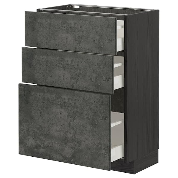 Ikea METOD / MAXIMERA - Mobile base con 3 cassetti ,
