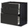 METOD / MAXIMERA base cabinet with 3 drawers, black/Nickebo matt anthracite, 80x60 cm