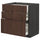 METOD / MAXIMERA base cabinet with 3 drawers, black/Sinarp brown, 80x60 cm
