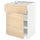 METOD / MAXIMERA - METOD / MAXIMERA Base cabinet with drawer/door, white/Askersund light ash effect, 60x60 cm