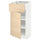 METOD / MAXIMERA - METOD / MAXIMERA Base cabinet with drawer/door, white/Askersund light ash effect, 40x37 cm