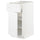 METOD / MAXIMERA base cabinet with drawer/door, white/Axstad matt white, 40x60 cm